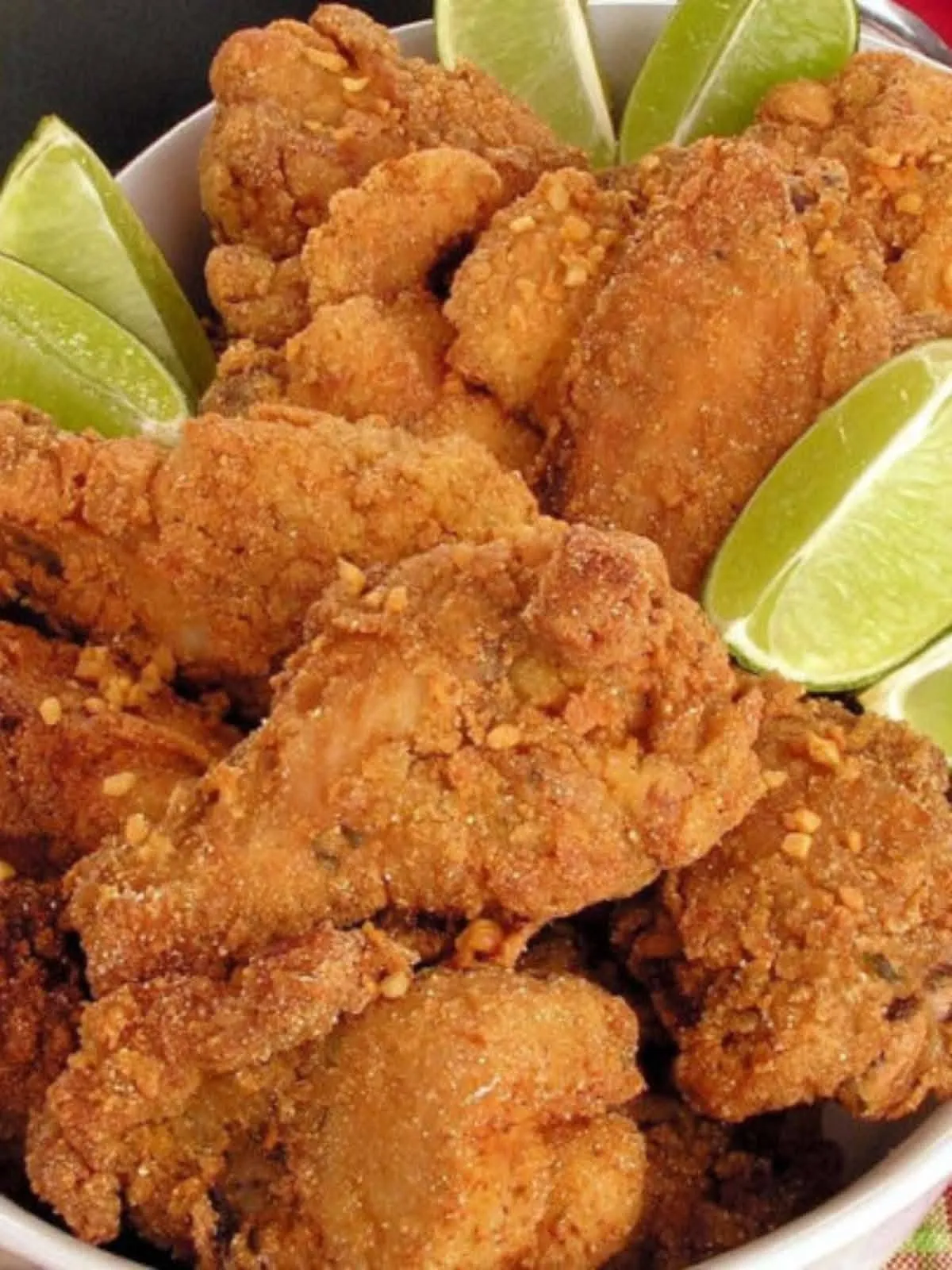 Galinha frita com batata frita